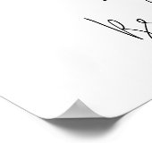 Brautparty-Poster für tropische Strandpalmen Poster (Ecke)