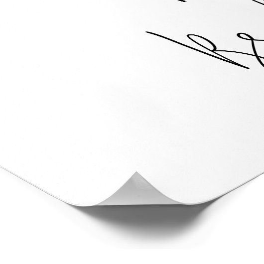 Brautparty-Poster für tropische Strandpalmen Poster (Ecke)