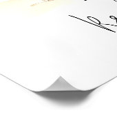 Brautparty-Poster für tropische Strandpalmen Poster (Ecke)