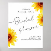 Brautparty Poster in modernem Design. (Vorne)