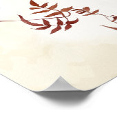 Brautparty Poster zum Thema Herbst (Ecke)