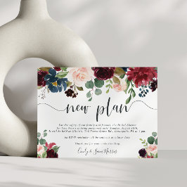 Brautparty-Postponierkarte für Radiant Bloom Einladung