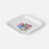 Brautparty Preppy spendet Champagnerflöten Pappteller (Gewinkelt)