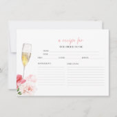 Brautparty Prosecco Einladung (Vorderseite)