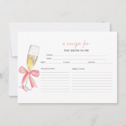 Brautparty Prosecco Einladung (Vorderseite)