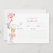 Brautparty Prosecco Einladung (Vorderseite)