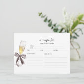 Brautparty Prosecco Einladung (Stehend Vorderseite)