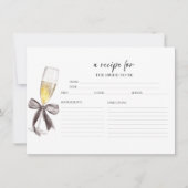 Brautparty Prosecco Einladung (Vorderseite)