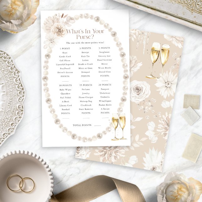 Brautparty Purse (Bridal Shower Purse Game
)