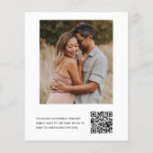 Brautparty QR Code Eukalyptus Greenery (Rückseite)