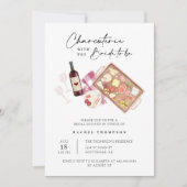 Brautparty QR Code Foto des Charcuterboard Einladung (Vorderseite)