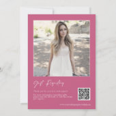 Brautparty QR Code Foto des Charcuterboard Einladung (Rückseite)