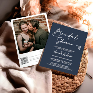 Brautparty QR Code Foto Einladung
