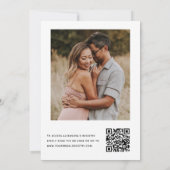 Brautparty QR Code Foto Eukalyptus Einladung (Rückseite)