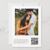 Brautparty QR Code Foto Eukalyptus Einladung (Rückseite)