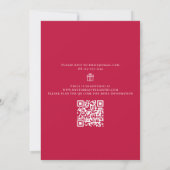 Brautparty QR-Code für Blumengewässer Einladung (Rückseite)