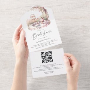 Brautparty QR Code UAwg All In One Einladung