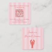 Brautparty QR Code UAWG Begleitkarte (Vorne/Hinten)