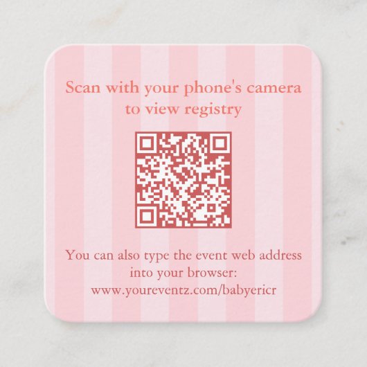 Brautparty QR Code UAWG Begleitkarte (Vorderseite)