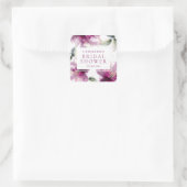 Brautparty Quadratischer Aufkleber (Tasche)