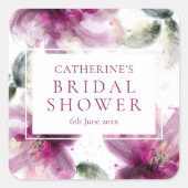 Brautparty Quadratischer Aufkleber (Vorderseite)