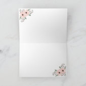 Brautparty "Raining Hearts" Danke Karte (Innenseite)