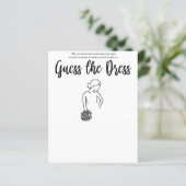 Brautparty Raten Sie das Kleiderspiel (Stehend Vorderseite)