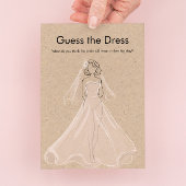 Brautparty Raten Sie das Kleiderspiel Einladung