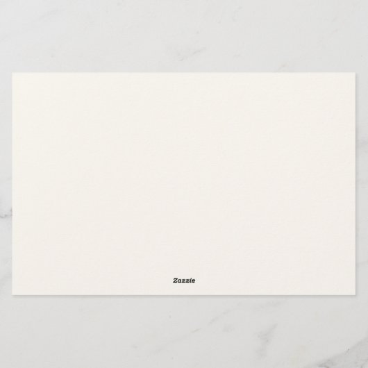 Brautparty "Ratenkarte" Briefpapier (Rückseite)