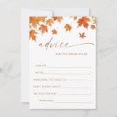 Brautparty-Ratenkarte fallen Einladung (Vorderseite)