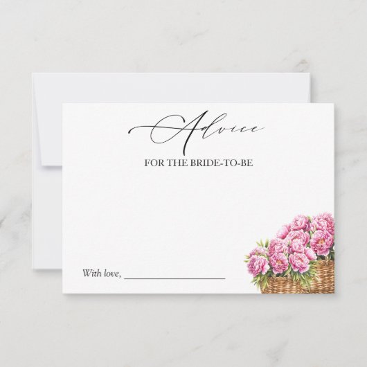 Brautparty-Ratenkarte frisch Einladung (Vorderseite)