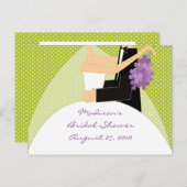 Brautparty-Ratenkarte Hinweiskarte (Vorne/Hinten)