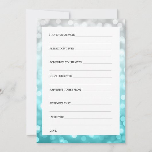 Brautparty-Ratestrand Ombre Glitzer-Lichter Einladung (Vorderseite)