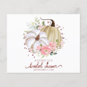 Brautparty-Ratgeber für Blumenkürbis (Rückseite)