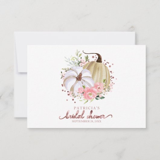 Brautparty-Ratgeber für Blumenkürbis (Rückseite)