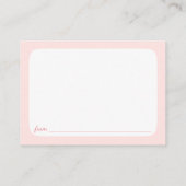 Brautparty-Ratgeber Hinweiskarte (Rückseite)