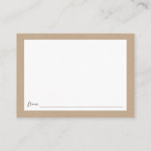 Brautparty-Ratgeber Hinweiskarte (Rückseite)