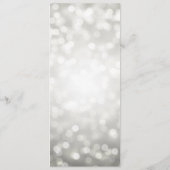 Brautparty Ratgeber Karten Silver Glitzer Lights (Rückseite)