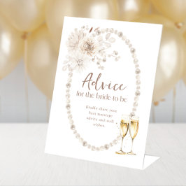 Brautparty-Ratgeber Sockelschild