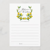 Brautparty-Ratgeber und -Wünsche Hinweiskarte (Vorderseite)