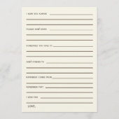 Brautparty-Ratgeber - Wunschkarte Hinweiskarte (Rückseite)