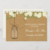 Brautparty-Ratgeber - Wunschkarte Hinweiskarte (Vorne/Hinten)