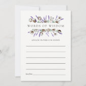 Brautparty-Ratschläge für Baumwolle Einladung (Vorderseite)