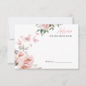 Brautparty-Ratschläge für die Bride Card Einladung (Vorderseite)