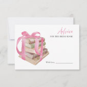 Brautparty-Ratschläge für die Bride Card Einladung (Vorderseite)