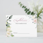 Brautparty-Ratschläge für die Bride Card Einladung (Stehend Vorderseite)