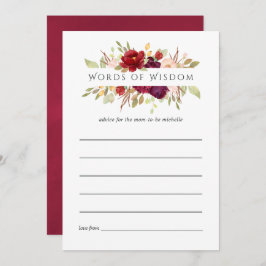 Brautparty-Ratschläge für Marsala und Blush Einladung