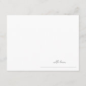 Brautparty-Ratschläge für Rosa-Blau Begleitkarte (Rückseite)