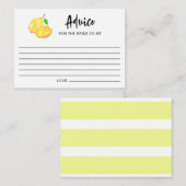 Brautparty-Ratschläge für Wasserfarben Hinweiskarte (Vorne/Hinten)