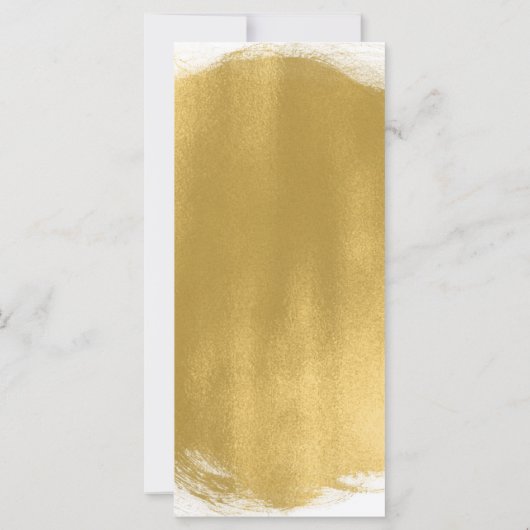 Brautparty-Ratschläge Karten Gold-Paint-Look (Rückseite)